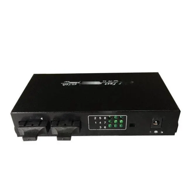 Alt view image 2 of 3 - 2F8E Fiber Fast ethernet POE Switch 2 Single-Mode Dual-Fiber Optical gigabit 1000M 8 RJ45 Network SC transceiver Up-Link