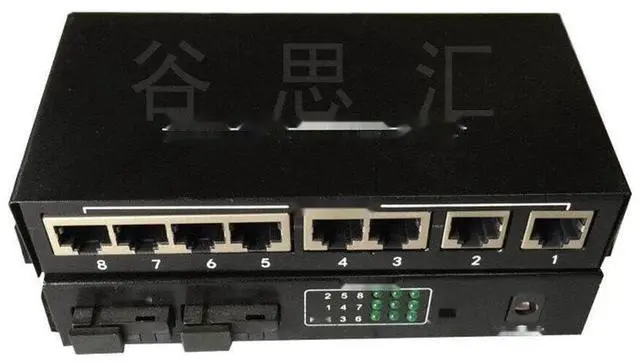 Main image of 2F8E Fiber Fast Ethernet Switch 2 Single-Fiber Single-Mode Optical gigabit 1000M 8 RJ45 Network SC transceiver
