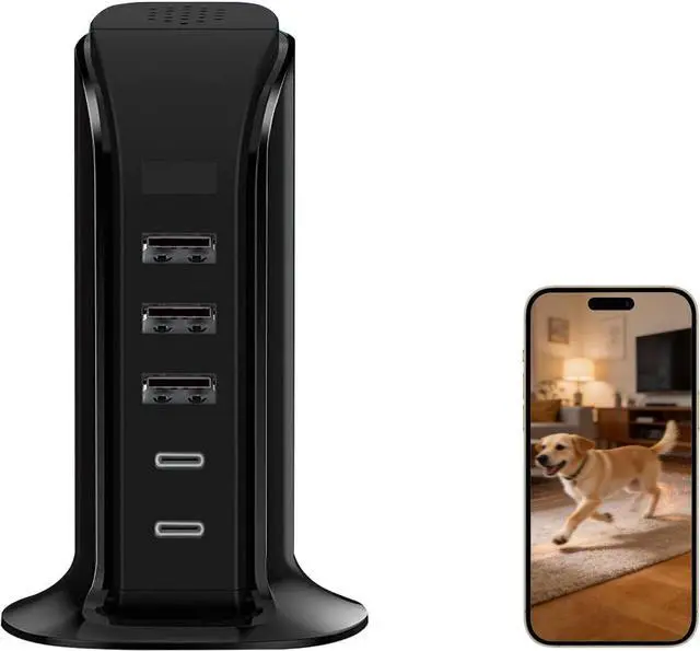 Main image of Indoor Wireless Security Camera USB Charger Type 1080P HD Night Vision Mini Nanny Cam for Baby Monitor Pet Surveillance