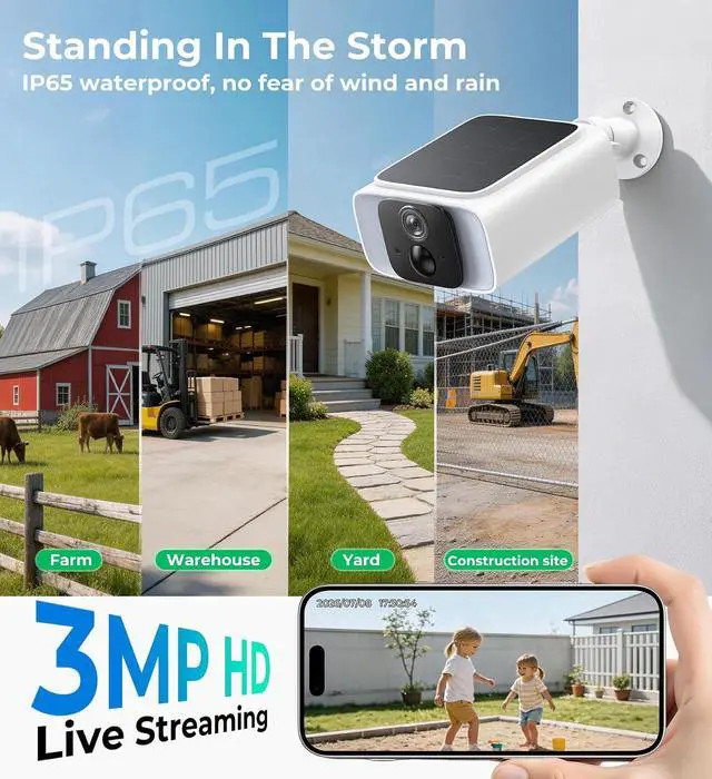 Alt view image 6 of 7 - VSKY 4G LTE Cellular Security Camera with Lifetime Free Unlimited Data