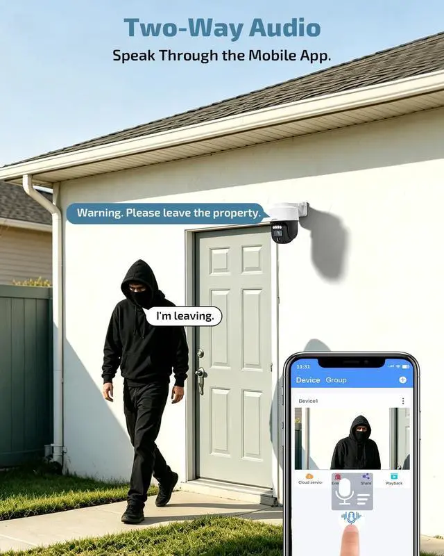 Alt view image 4 of 7 - 4K Wired Security Camera System, Outdoor CCTV Video Surveillance Systems
