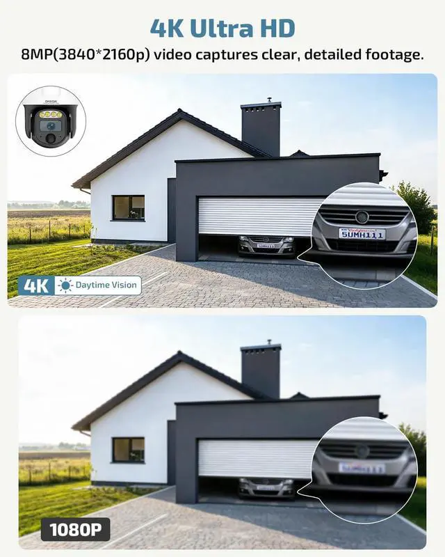 Alt view image 2 of 7 - 4K Wired Security Camera System, Outdoor CCTV Video Surveillance Systems