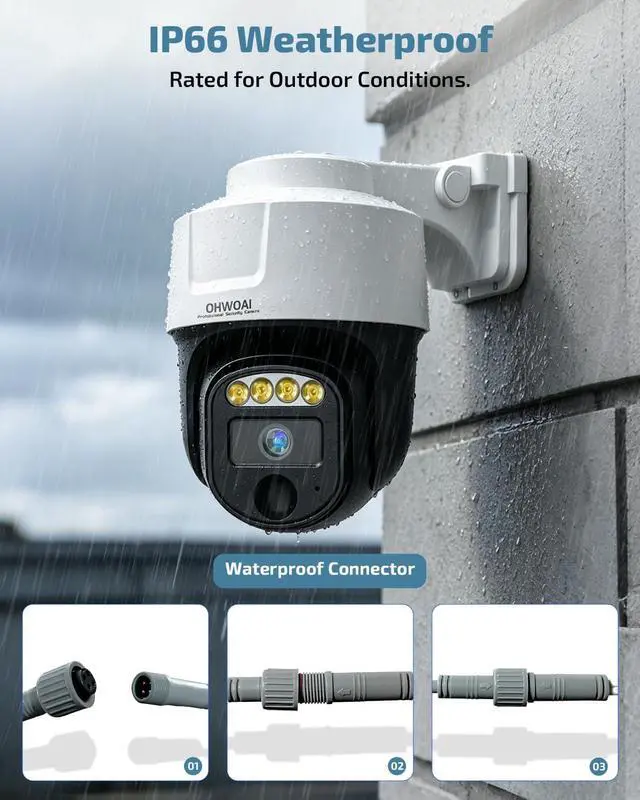 Alt view image 7 of 7 - 4K Wired Security Camera System, Outdoor CCTV Video Surveillance Systems