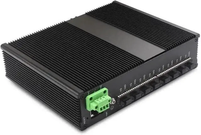 Alt view image 3 of 5 - Industrial Din Rail Switch Gigabit Ethernet Switches with SFP+ interfaces 8 Ports 10G SFP+ Management Industrial Ethernet Switch POE