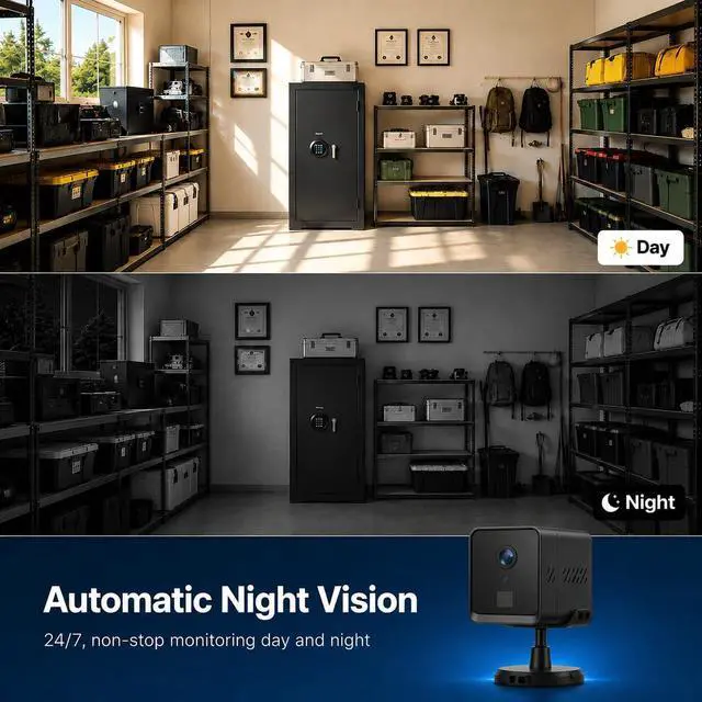 Alt view image 6 of 7 - 2K Mini 4G LTE Wireless Security Hidden Camera No WiFi Needed