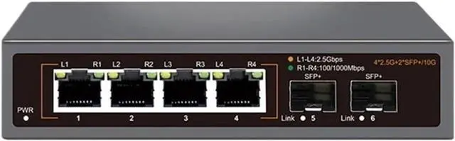 Main image of 2.5G Network Switch 4/8 Port Ethernet Switch,JT-FG5318DG-1TF JT-FG5324DG-2TF with 2*10G SFP(JT-FG5324DG-2TF)
