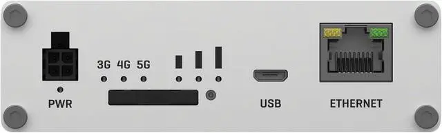 Alt view image 5 of 6 - Teltonika TRB500000200 Model TRB500 Industrial 5G Gateway, Speeds of up to 1 Gbps, 1x Ethernet Port, Auto APN, 2X Configurable Inputs/Outputs, Aluminum Housing, AU PSU; Not for use in USA