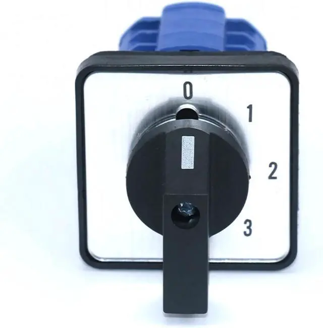 Alt view image 3 of 6 - SZW26/LW26-20 Ui 660V 0-1-2-3 3 Phase Changeover Switch 4 Position Selector Switch 64X64 48X48 mm Panel Mount Cam Switch(0-3.3 48X48mm)