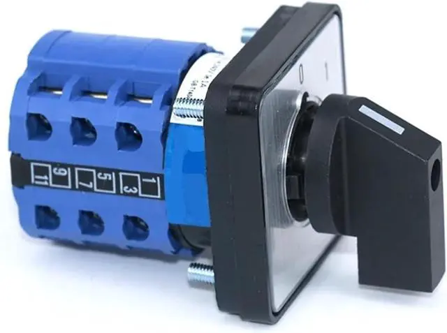 Alt view image 6 of 6 - SZW26/LW26-20 Ui 660V 0-1-2-3 3 Phase Changeover Switch 4 Position Selector Switch 64X64 48X48 mm Panel Mount Cam Switch(0-3.3 48X48mm)