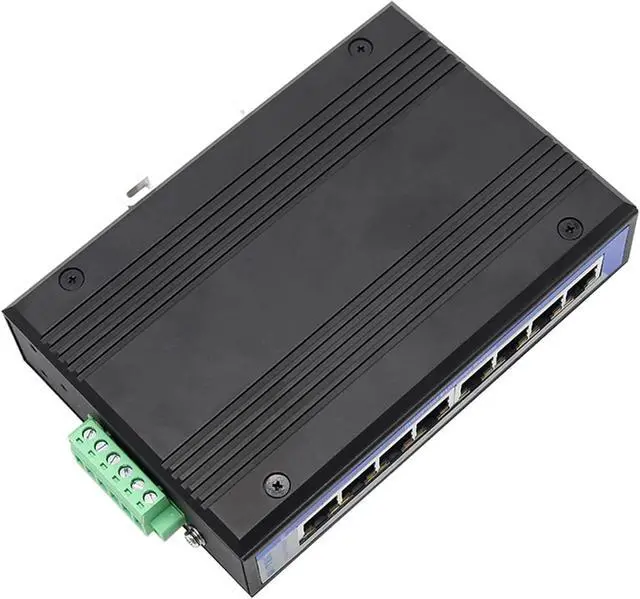 Alt view image 3 of 6 - 1PCS 100M 8 Ports DIN-Rail 2L Unmanaged Industrial Ethernet Network Switch UT-6408W