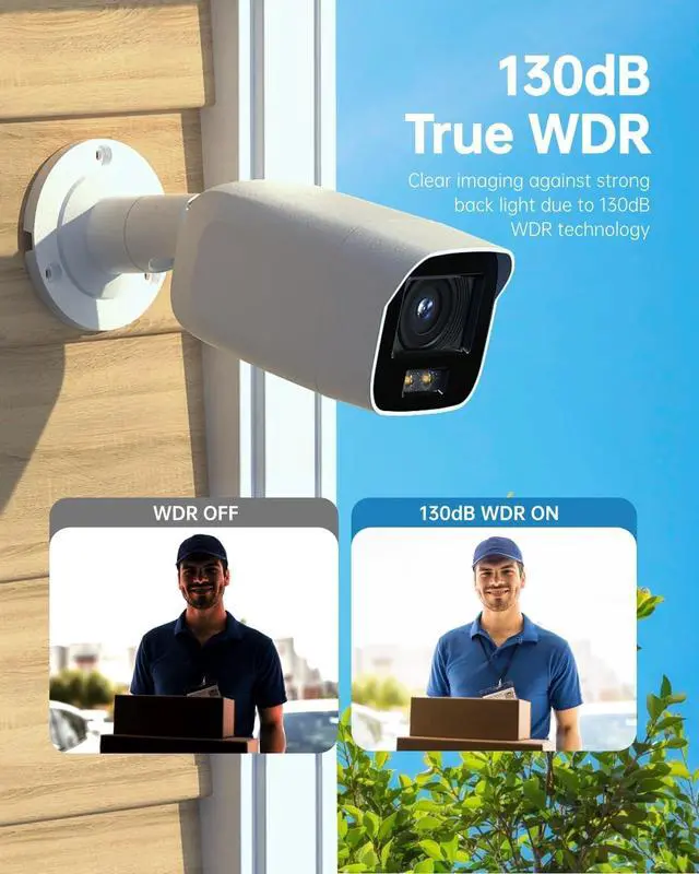 Alt view image 6 of 7 - 8MP 4K PoE Fixed Bullet IP Camera with 24/7 Colorful Imaging, Human/Vehicle Detection, H.265+, 130dB WDR, Built-in Microphone, Compatible with NVR/Connect APP 2CD2087G2-LU 4mm