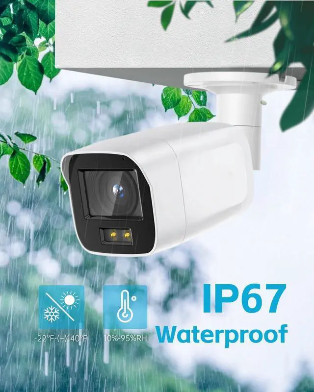 Alt view image 7 of 7 - 8MP 4K PoE Fixed Bullet IP Camera with 24/7 Colorful Imaging, Human/Vehicle Detection, H.265+, 130dB WDR, Built-in Microphone, Compatible with NVR/Connect APP 2CD2087G2-LU 4mm