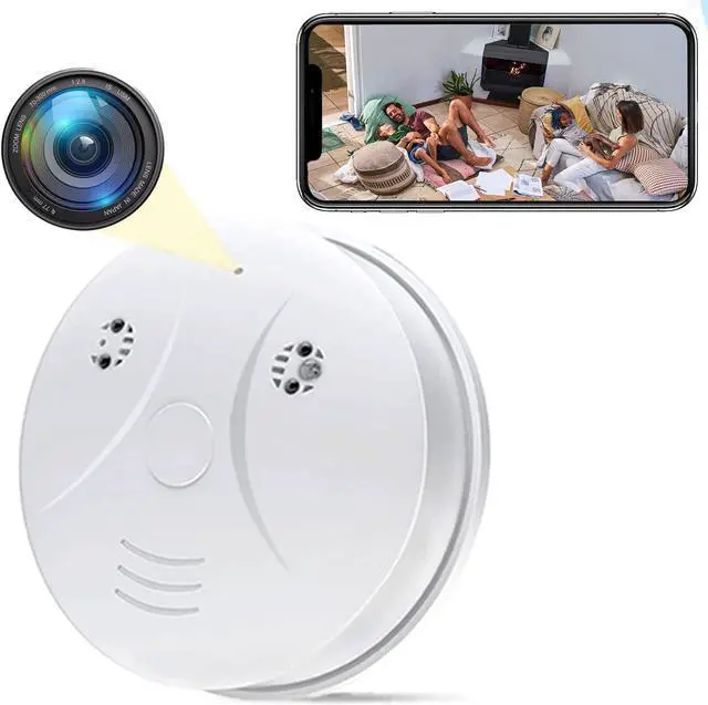 Main image of HD 1080P Spy Camera Hidden Cameras Smoke Detector, Mini Small Nanny Cam with Motion Detection, Indoor Wireless Surveillance for Home Security/Office with app