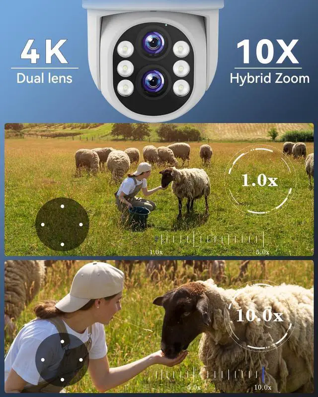 Alt view image 4 of 7 - 4PCS CCTV Security Camera System with 4K NVR