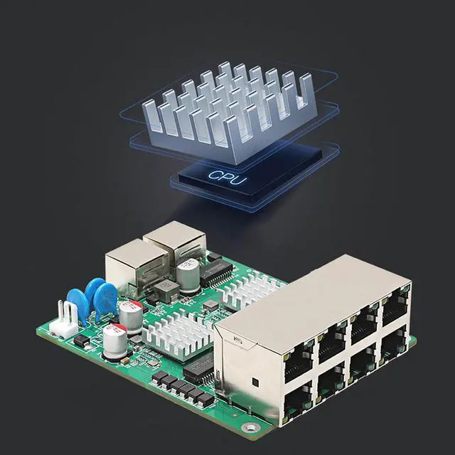 Alt view image 5 of 7 - 10 Port Gigabit Ethernet Switches with 8 PoEs Port Design for Home Offices and Surveillances Systems