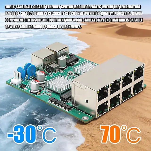 Alt view image 7 of 7 - 10 Port Gigabit Ethernet Switches with 8 PoEs Port Design for Home Offices and Surveillances Systems