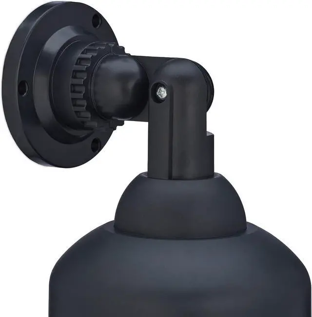 Alt view image 7 of 7 - Relaxdays 2 x Fake Surveillance Camera, Dummy Camera, with Flashing LED, HxWxD: 23.5 x 12.5 x 14 cm, Deterrent, Black