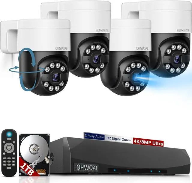 Main image of 4K Wired Security Camera System, Outdoor PoE Video Surveillance System