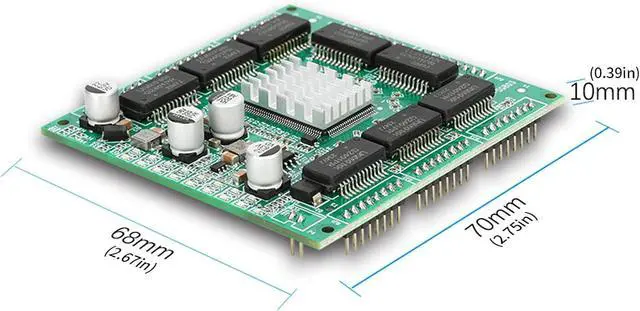 Alt view image 7 of 7 - 8 Port Gigabit Ethernet Switches Module with 10/100/1000Mbps Speed for Home Offices and Industrial Use