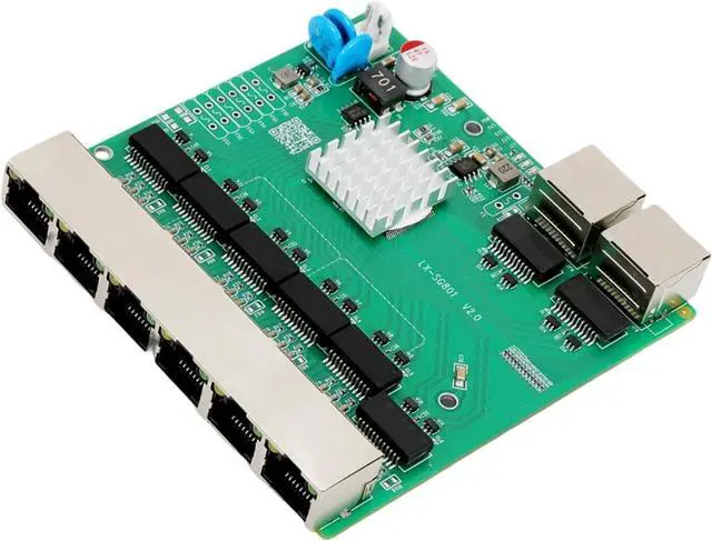 Main image of 8 Port 10/100/1000Mbps Gigabit Ethernet Switches with 6 POEs Port for Home and Offices Networking Expansion