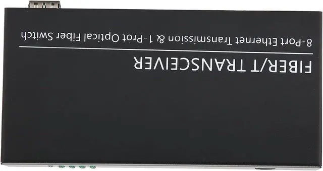 Alt view image 6 of 7 - Gigabit Switch with 8 Port Ethernet and 1 Port Single Mode Dual Fiber, Adaptive Gigabit Converter for Efficient Signal Conversion