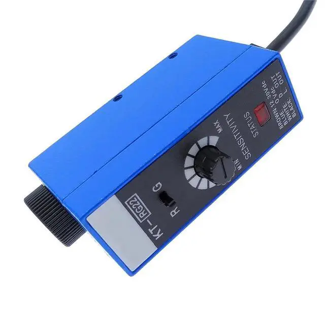 Alt view image 4 of 7 - 1Pc Color Code Sensor with Sensitive Adjusting Knob KT-RG22/BG22/WG22 10mm Mark Detection Switch(KT-WG22)