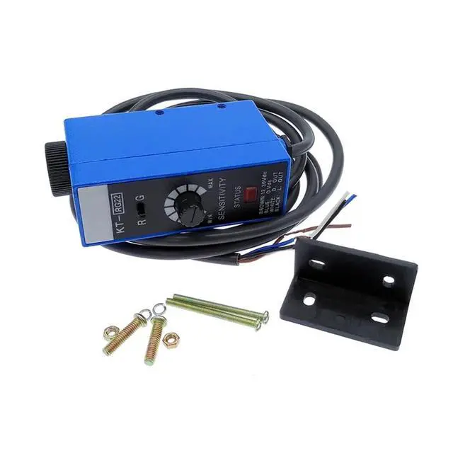 Alt view image 7 of 7 - 1Pc Color Code Sensor with Sensitive Adjusting Knob KT-RG22/BG22/WG22 10mm Mark Detection Switch(KT-WG22)