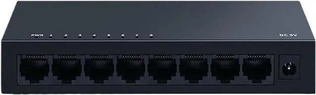 Main image of Business Ethernet switches 8 Port Gigabit Ethernet Switch Hub Internet Splitter RJ45 LAN 1000Mbps Network Switcher 5V2A Metal 10Gbps Bandwidth