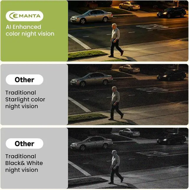 Alt view image 3 of 7 - 3MP Window Camera,Free Cloud Storage,2.4Ghz & 5Ghz WiFi Indoor Cameras for Home Security, Color Starlight Night Vision, Anti-Glare, AI Motion Detection, 24/7 Recording, Compatible with Alexa