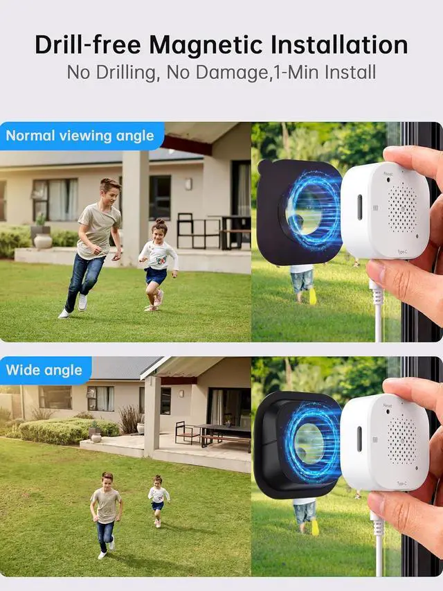 Alt view image 2 of 7 - SafeView Window Camera 2.4/5G Dual Band WiFi Indoor Winodow Security Camera