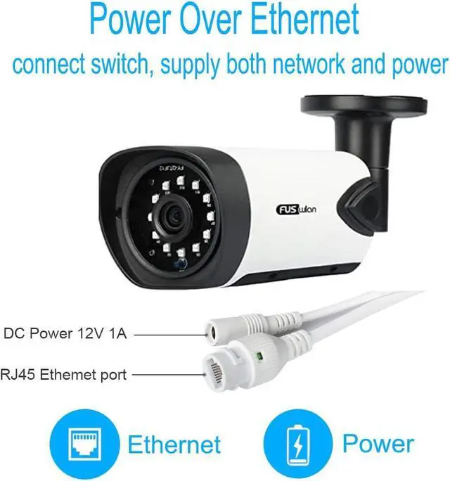 Alt view image 2 of 7 - 5MP POE IP Camera Outdoor, 2K Wired Security Cameras, 2560x1920p Surveillance Camera with IP66 Waterproof, 2-Way Audio, Humanoid Detection, Night Vision, SD Card Storage, CamHi Remote Viewing