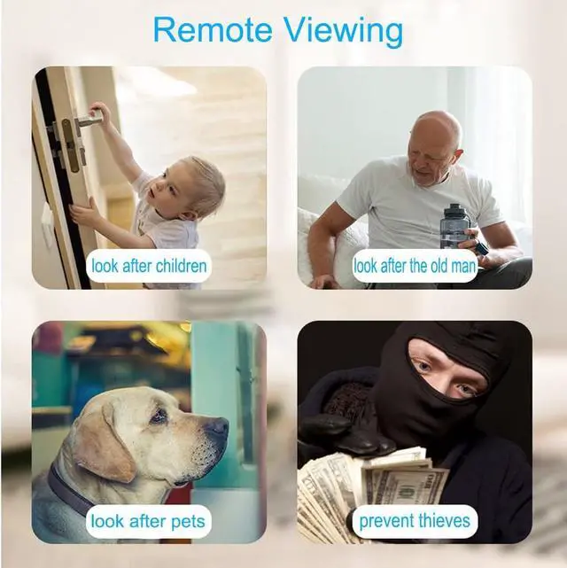 Alt view image 7 of 7 - 5MP POE IP Camera Outdoor, 2K Wired Security Cameras, 2560x1920p Surveillance Camera with IP66 Waterproof, 2-Way Audio, Humanoid Detection, Night Vision, SD Card Storage, CamHi Remote Viewing