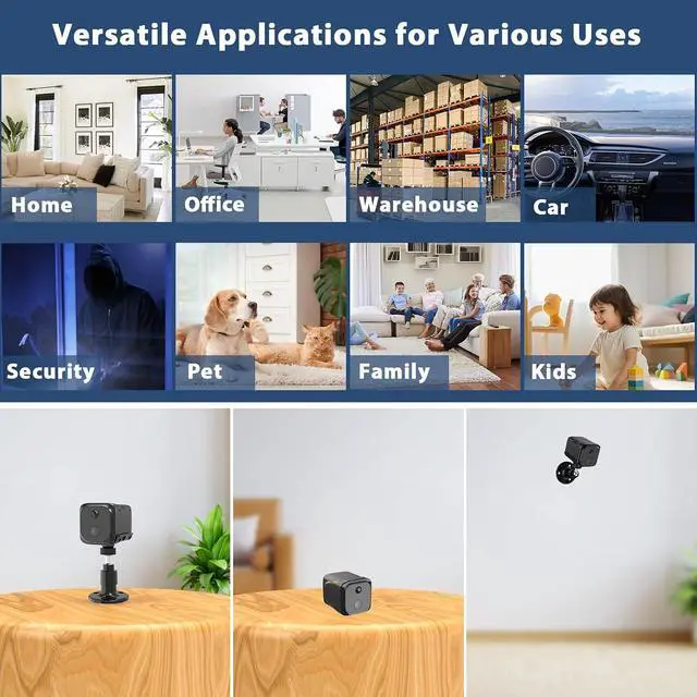 Alt view image 7 of 7 - Cellular Security Camera Wireless, No WiFi Security Camera Indoor, 4G LTE Home/Office Cam with Auto Night Vision, Built-in SIM Card, 2K Live Video, 20 Day Standby Battery, PIR Motion Detection