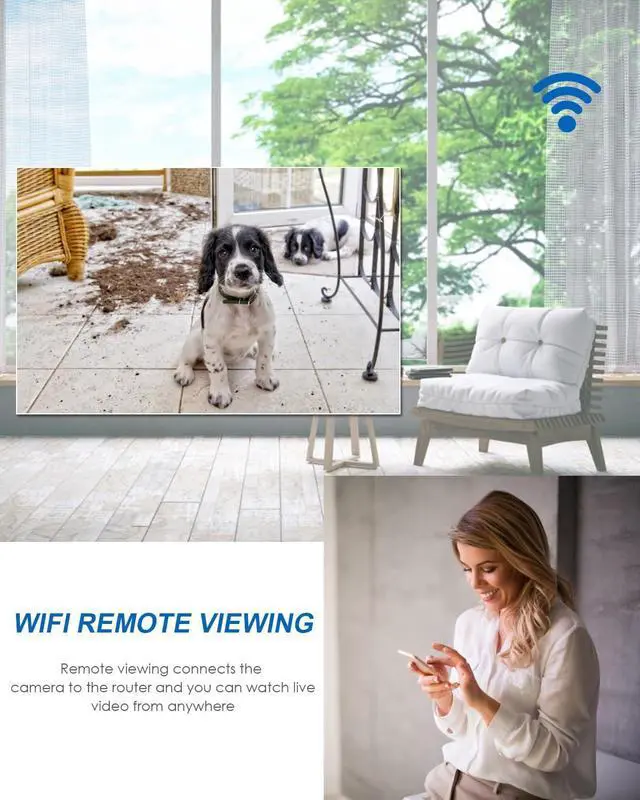 Alt view image 3 of 6 - Hidden Camera Clock 1080P WiFi Indoor Security Camera Clock with Night Vision/Motion Detection Wireless Nanny Cam Secret Cameras for Home Office Surveillance No Audio