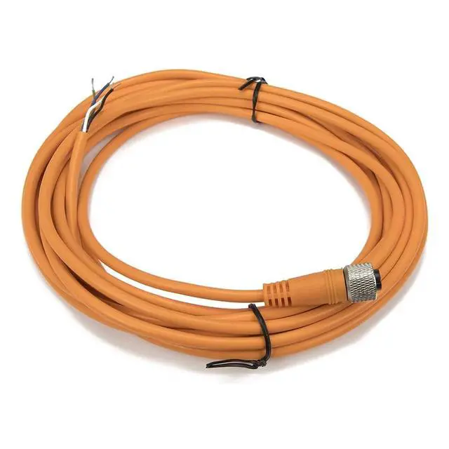 Alt view image 2 of 4 - 1pc FSC12-FS-4 M12 5m PVC Cable Sensor Connector 4 pins Straight Female Head for M12 NPN PNP NO+NC Proximity Sensor Switch(Black)