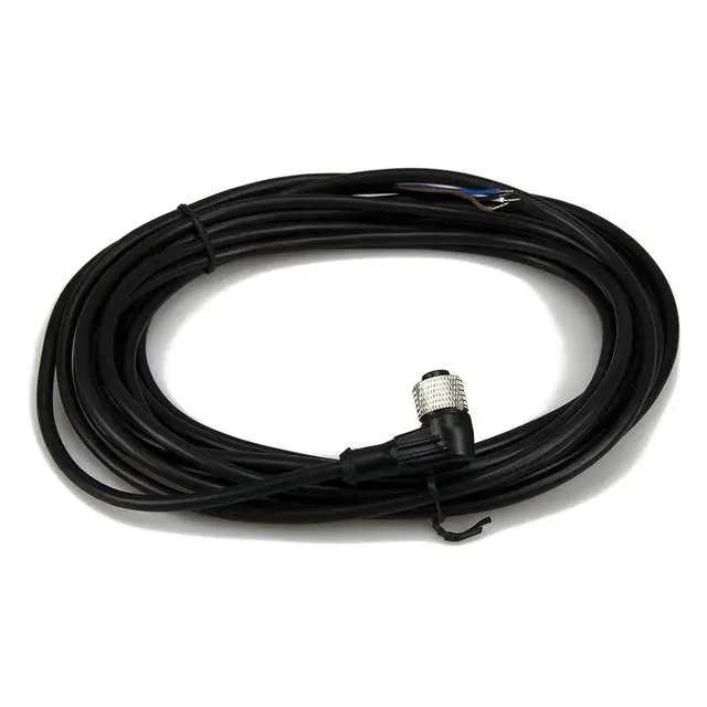 Alt view image 4 of 4 - 1pc FSC12-FB-4 M12 5m PVC Cable Sensor Connector 4 pins Bend Female Head for M12 4 wries Proximity Sensor Switch(Black)