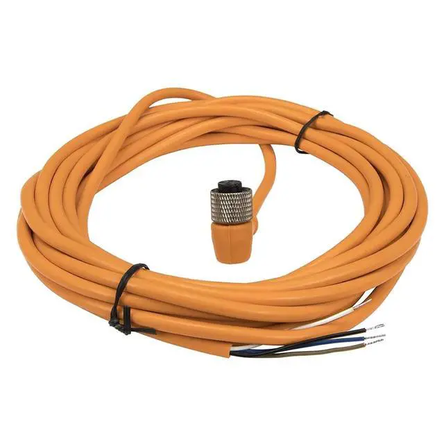 Alt view image 3 of 4 - 1pc FSC12-FB-4 M12 5m PVC Cable Sensor Connector 4 pins Bend Female Head for M12 4 wries Proximity Sensor Switch(Black)
