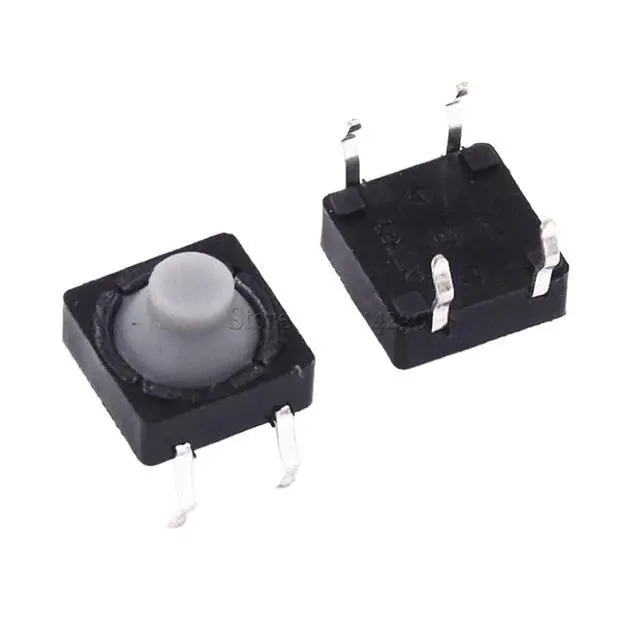 Alt view image 2 of 2 - 100PC 8X8X5mm Tact Switch 8 * 8mm 8 * 8 * 5mm DIP Plastic Buttons Feel Good Silicone Button Switch Touch Switch DIP-4