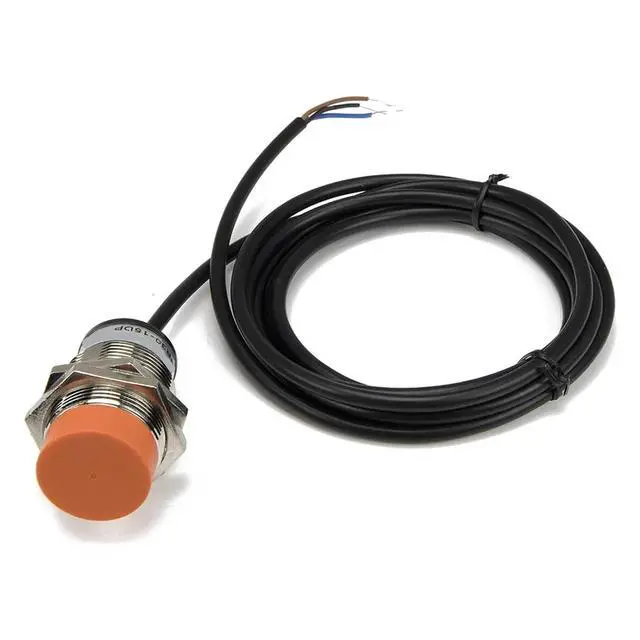 Alt view image 4 of 4 - 1pc M30 15mm Sensing NPN NO PR30-15DN NC PR30-15DN2 PNP NO PR30-15DP NC PR30-15DP2 Non-Shielded Full View Proximity Switch Sensor(NPN NO PR30-15DN)