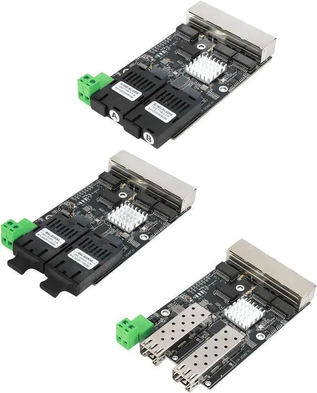 Alt view image 7 of 7 - Industrial 2 SFPs 4 RJ45 Gigabit Networking Switches Module for Automation and Surveillances Gigabit Net Switches Module