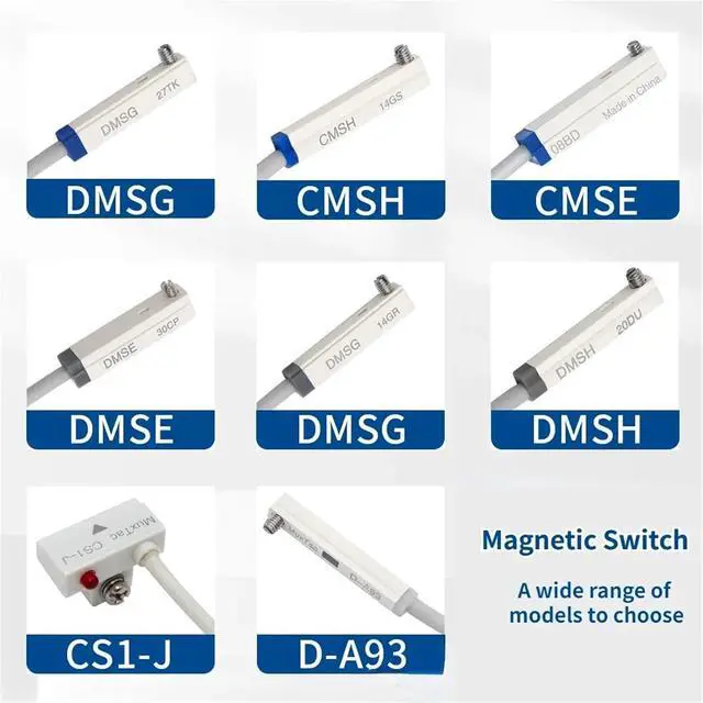 Alt view image 2 of 5 - 1pc Pneumatic Magnetic Switch CS1-J-G Cylinder Sensing Magnetic CMSG DMSH CMSJ Proximity Switch Sensor(D-M9B)