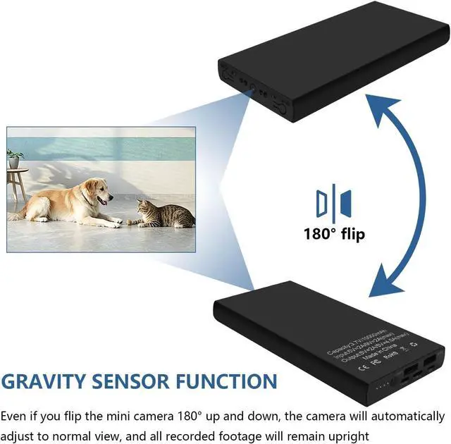 Alt view image 6 of 7 - 1080P HD Hidden Spy Camera with Motion Detection Small Nanny Cam
