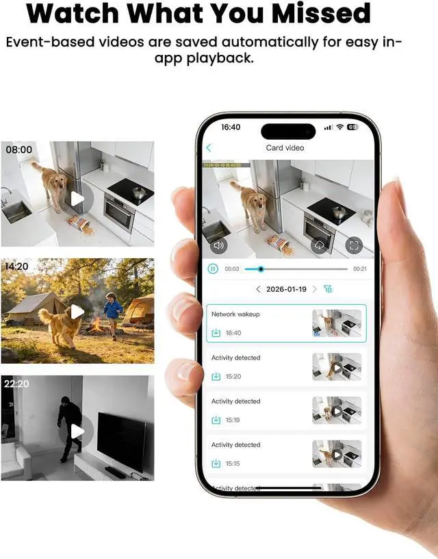 Alt view image 7 of 7 - Mini Spy Camera No WiFi Needed, 4G LTE Mini Camera with SIM Card, 5200mAh Battery, 160° Viewing, AI Motion Detection Alerts, No-Glow Night Vision, Anti-Theft for Car, Camping, Travel, Apartment, Store