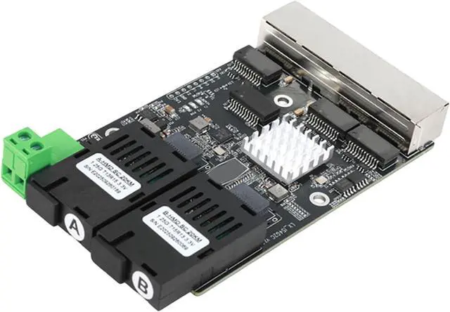 Alt view image 6 of 7 - Industrial Gigabit 2 Fiber 4 Ethernet Port Networking Switches Module Supports DC5V to 36V for Harsh