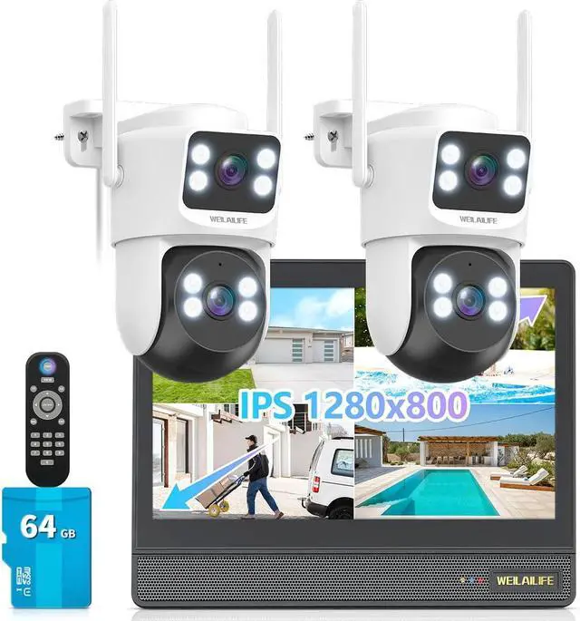 Main image of All-in-One Outdoor Wireless Security Camera System 4MP WiFi Surveillance