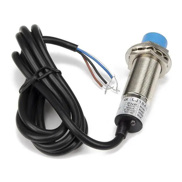 Alt view image 5 of 5 - 1pc M18 8mm Sensing 6-36V NPN PNP NO+NC LJ18A3-8-Z/CX LJ18A3-8-Z/CY Cylinder inductive Proximity Sensor Switch(CX NPN NO NC)
