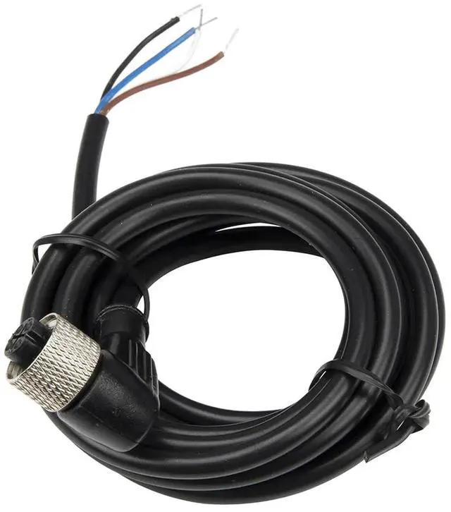 Alt view image 3 of 5 - 1pc FSC12-FB-4 M12 2m PVC Cable Sensor Connector 4 pins Bend Female Head for M12 NPN PNP NO+NC Proximity Sensor Switch(Black)