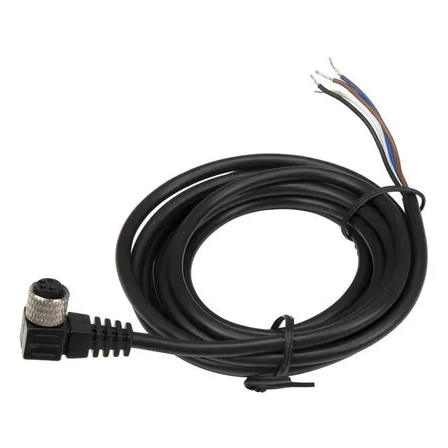 Alt view image 2 of 3 - 1pc FSC8-FB-4 M8 2m PVC Cable Sensor Connector 4 pins Bend Female Head for M8 NPN PNP NO+NC Proximity Sensor Switch