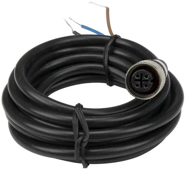 Main image of 1pc FSC12-FS-3 M12 Sensor Connector 3 pins 3 Wires Straight Female Head 2m PVC Cable for M12 NPN PNP Proximity Sensor Switch
