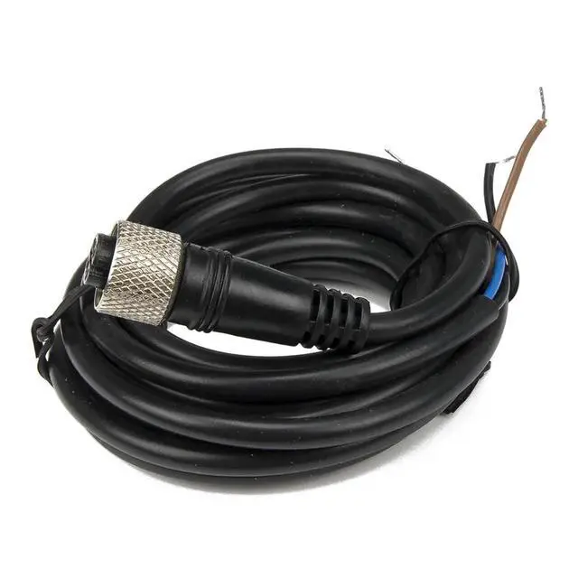 Alt view image 3 of 3 - 1pc FSC12-FS-3 M12 Sensor Connector 3 pins 3 Wires Straight Female Head 2m PVC Cable for M12 NPN PNP Proximity Sensor Switch